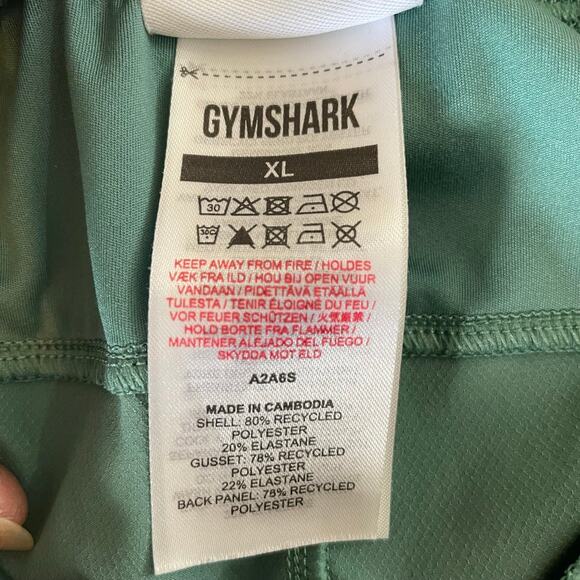 Gymshark Green Athletic Running Shorts Women's XL Activewear Lightweight - Picture 9 of 14